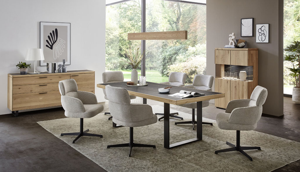Wöstmann WM 2520 - Highboard | Type 4960 | B: 91,9 cm | Wildeiche massiv