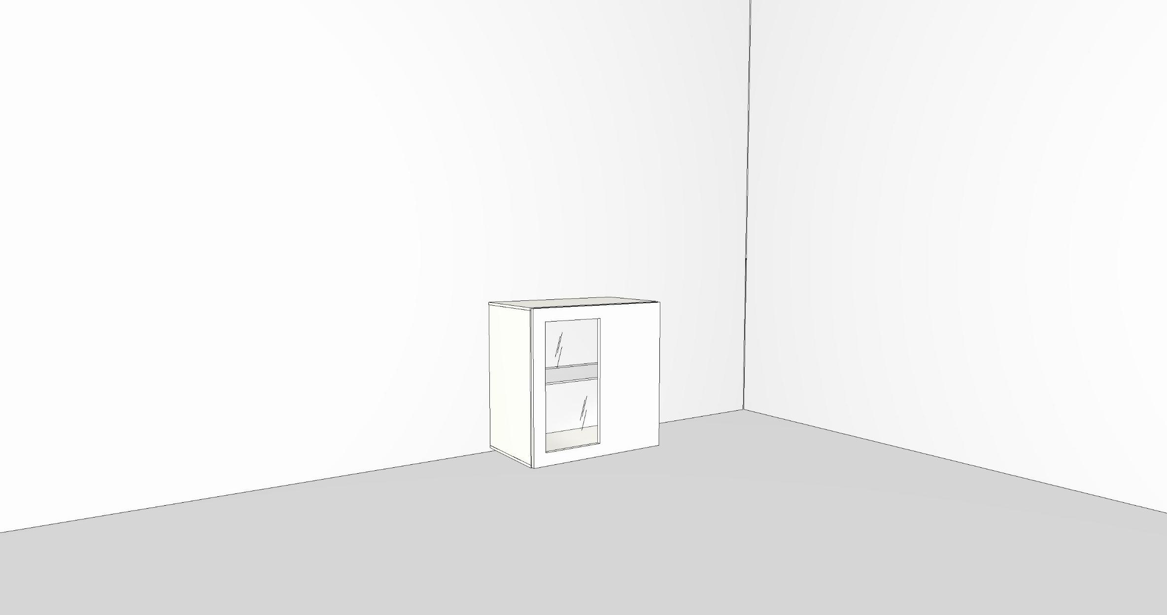 now! by hülsta. vision | Baukasten, 1 Tür mit Klarglas-Ausschnitt | B: 70,5 cm