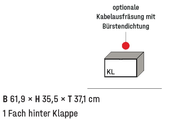 Illustration eines Hängeelements an einem Hängeelement mit Bezeichnung vor weißem Hintergrund