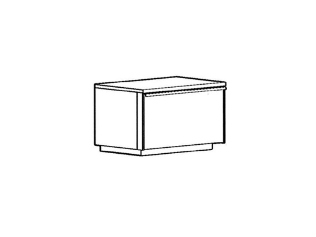 B.N.201 Bienenmühle Novum - Unterschrank mit Klappe | B 60 cm | Kernbuche oder Wildeiche furniert