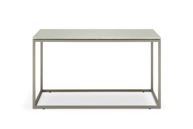 Beistelltisch mit Glastischplatte in grau/braun von Rolf Benz 912