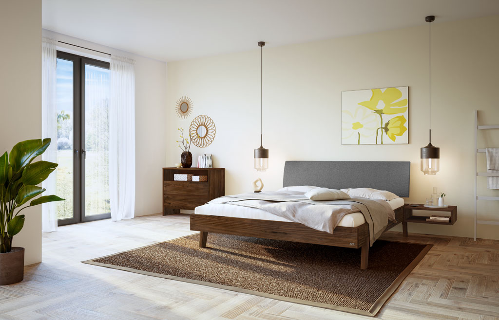 Hasena - Trento Bett Lorenzo | Rahmen Trento 16 | Kopfteil Lecco | Füße Getano | konfigurierbar