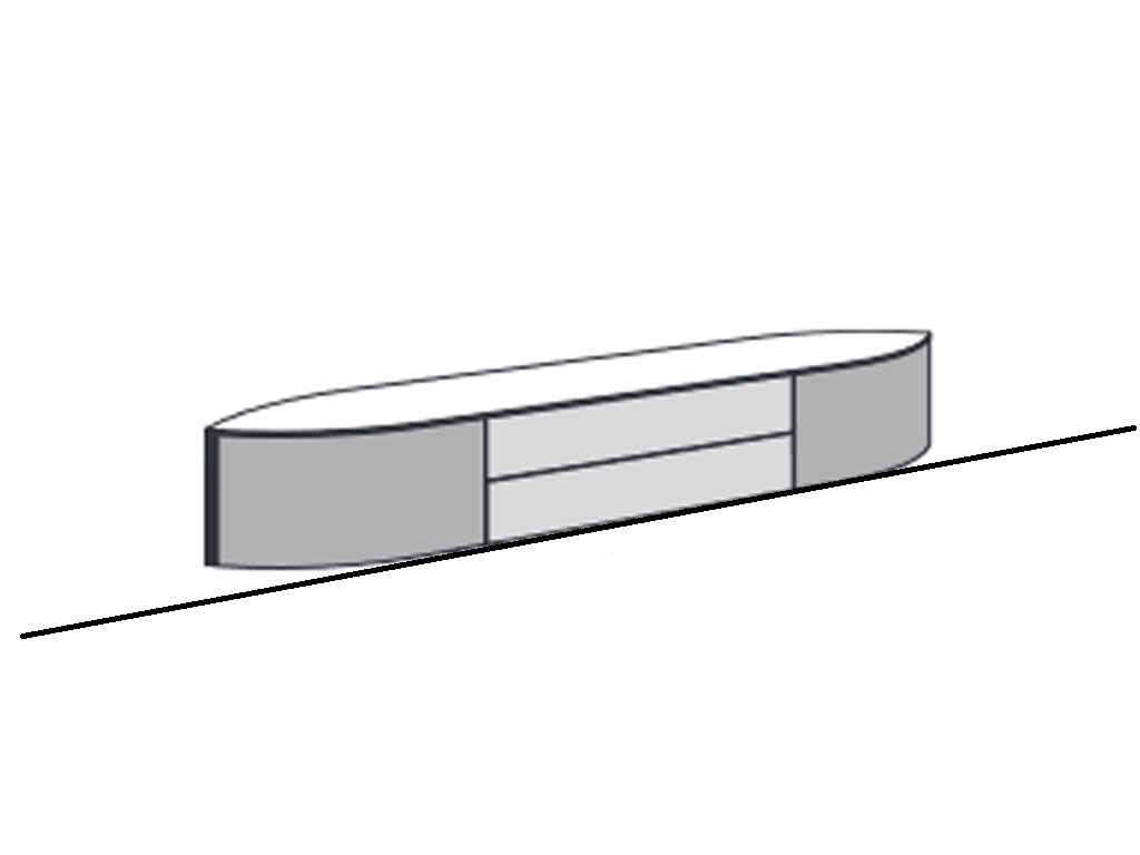 Standelement (inkl. 1,8 cm hohen Sockelverstellern) 