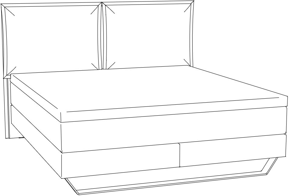 HA.BP.7348 Hasena - Boxspring PRONTO Celina | inkl. Matratze und Topper | versch. Größen & Farben konfigurierbar