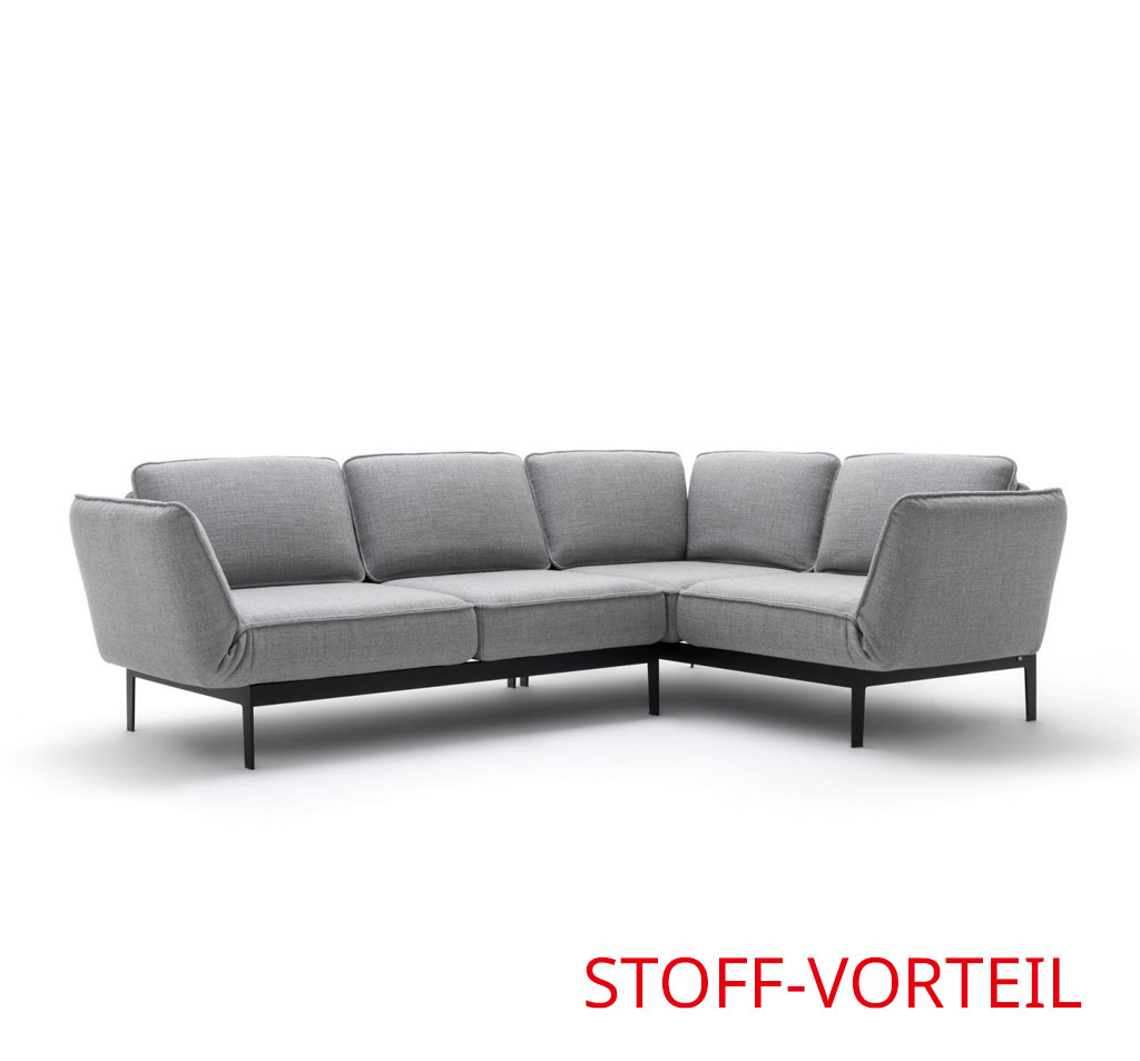 Graue Eckcouch Mera von Rolf Benz