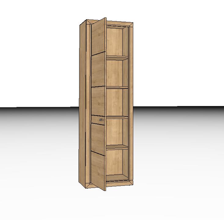 Wöstmann Aurum - Schrank | Type 5653/5654 | B: 60,2 cm | Wildeiche massiv
