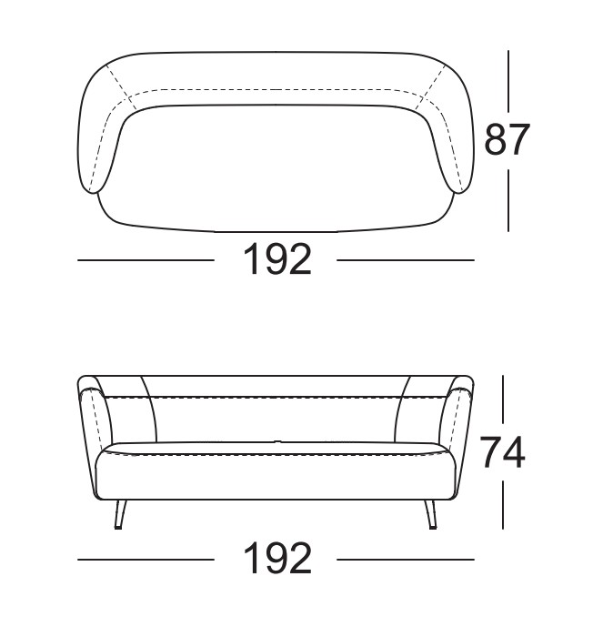 192 cm | Sitzbreite: 147 cm
