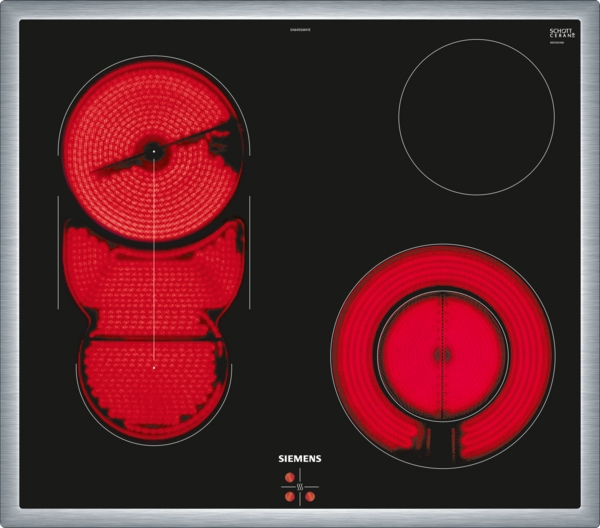 Siemens EA645GMA1E iQ500 Elektro-Kochfeld 60 cm herdgesteuert, Schwarz, Mit Rahmen aufliegend 
