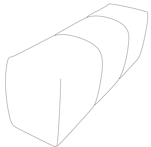 DW.P.D064900 designwerk Palace - Armteil lang | T: 149 cm | D064900