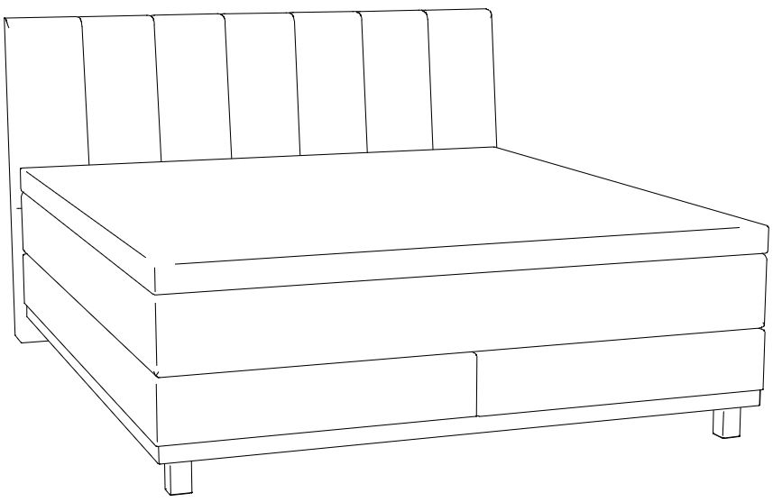 HA.BP.7360 Hasena -  Boxspring PRONTO Estela | inkl. Matratze und Topper | versch. Größen & Farben konfigurierbar