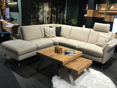 Polsteria LERICI| Polstergarnitur helle Couch in beige