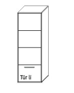 Illustration eines Hängeschrankes vor weißem Hintergrund