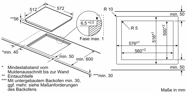 Siemens studioLine EX607NYV6E iQ700 Induktionskochfeld 60 cm Schwarz, flächenbündig (integriert)