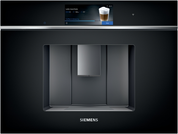 Siemens - Einbau-Kaffeevollautomat | schwarz iQ700 (60x45 cm) | CT718L1B0