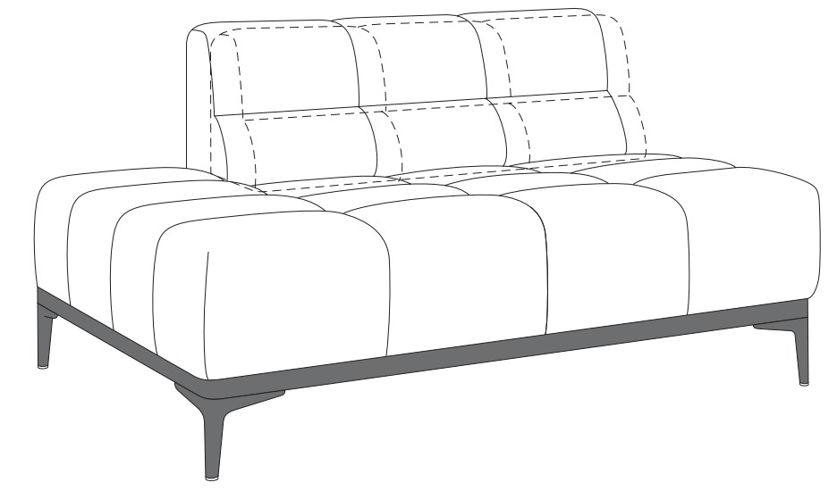 DW.O.D115520/DW.O.D115521 designwerk Oasis - 2HT | B: 142 cm | mit Rückenverstellung | D115520/D115521