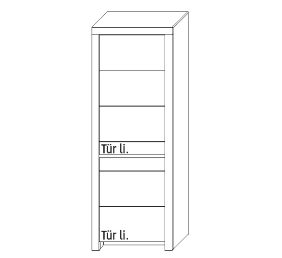 Illustration eines Schrankes vor weißem Hintergrund
