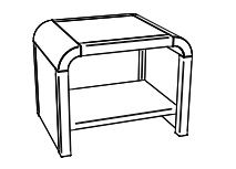 HA.5824 Hasena - Talo Nachttisch | B: 50 cm | Eiche massiv konfigurierbar