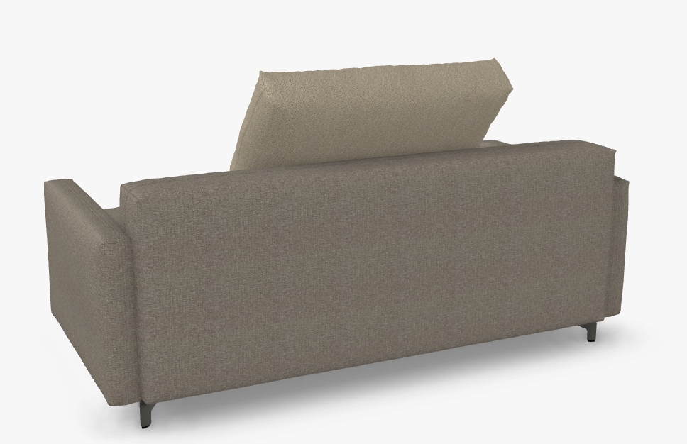 braunes sofa mit rückenkissen mit rolle rolf benz nuvola 