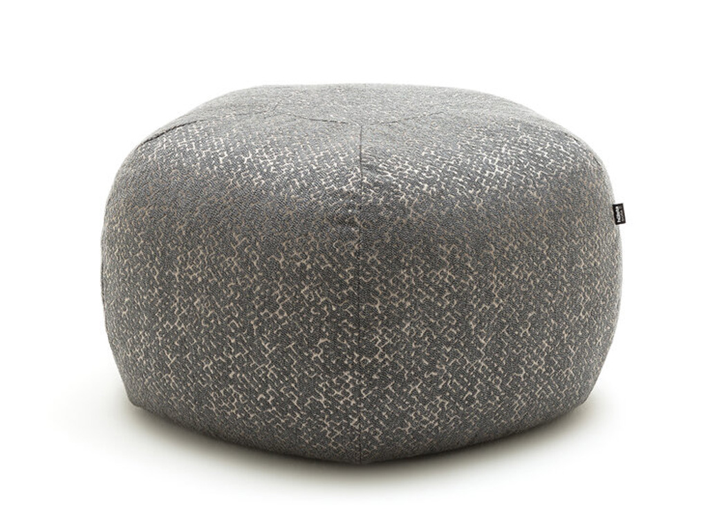 creation by Rolf Benz CR.498 - Sitz-Hocker | Ø 73 cm Runder Sitzhocker mit grauem Stoffbezug von Creation by Rolf Benz