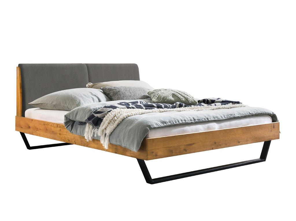Hasena - Trento Bett Pietro | Rahmen Trento 16 | Polsterkopfteil | Metallkufen Glyd | konfigurierbar