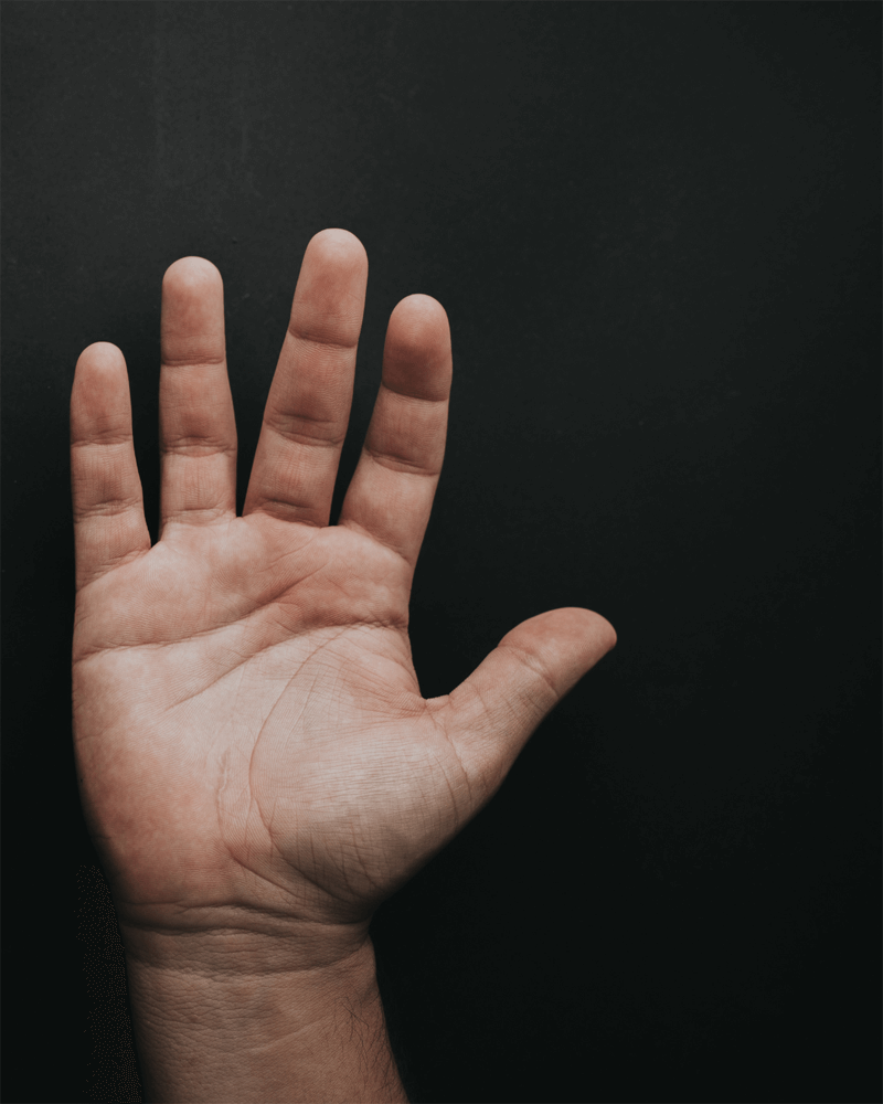 rechte Hand