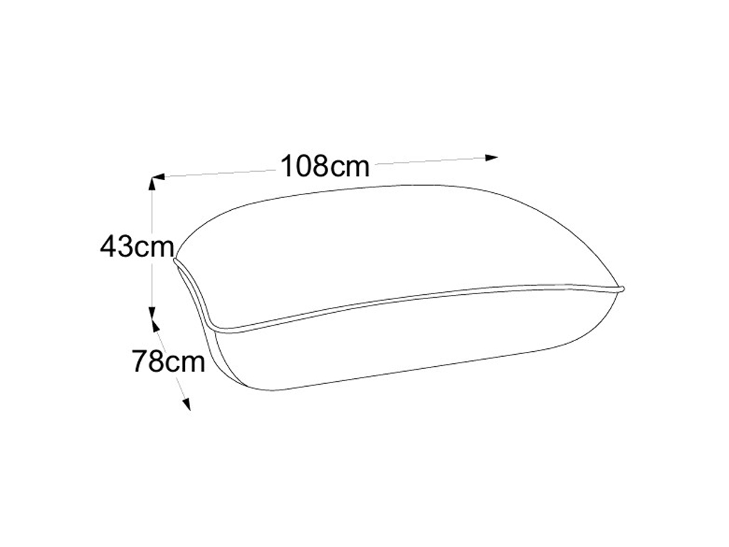 designwerk Fluffy - Hocker | B: 108 cm | ohne Funktion | D073800