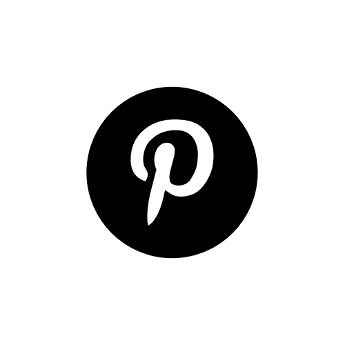 Pinterest Logo schwarz und klein