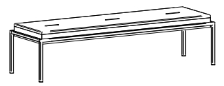 HA.7909 Hasena - Coban  Bank | Metallgestell | Massivholz | konfigurierbar