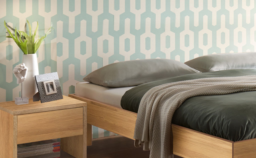 Hasena - Trento Bett Rapallo | Rahmen Trento 16 | Füße Tunca | konfigurierbar