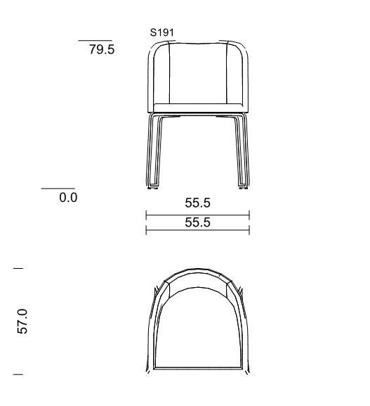 now! by hülsta. dining | Schalenstuhl S19-1 | Strukturstoff taupe