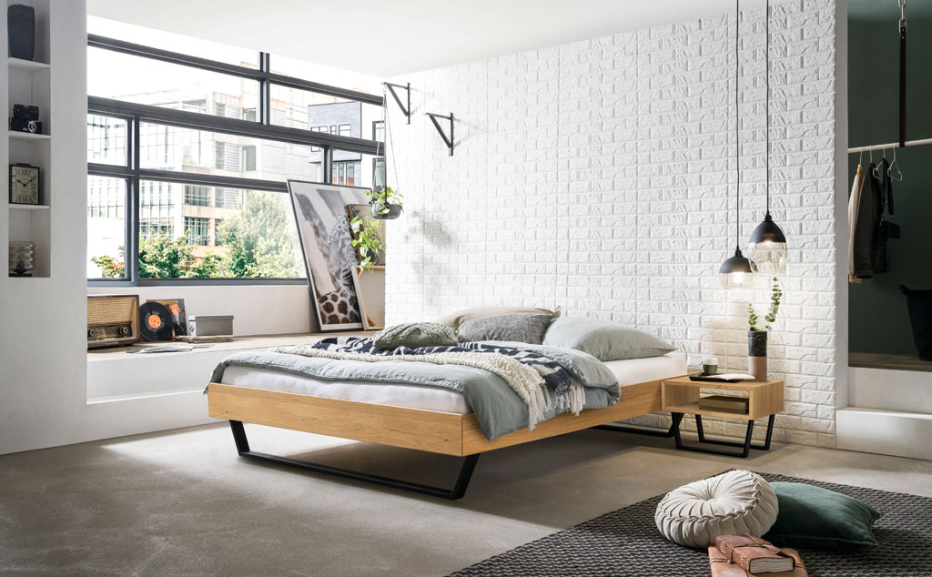 Hasena - Trento Bett Ostino | Rahmen Trento 16 | Füße Glyd | konfigurierbar