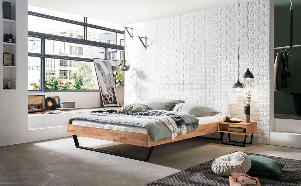 Hasena - Trento Bett Ostino | Rahmen Trento 16 | Füße Glyd | konfigurierbar
