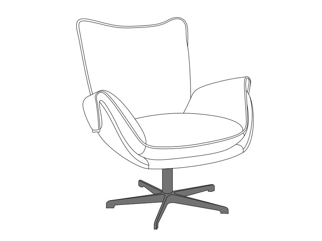 B - Sternfuss schwarz matt