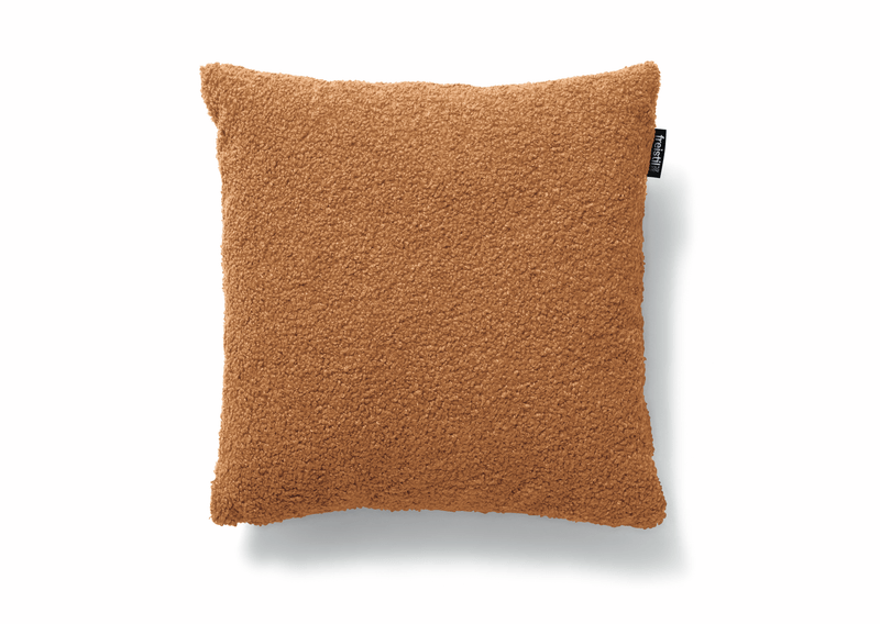 freistil Rolf Benz 173 - Polsterkissen (35 x 35 cm) | Teddy Edition | 6534 orangebraun Braunes Dekokissen aus weichem Teddyfell, quadratische Form