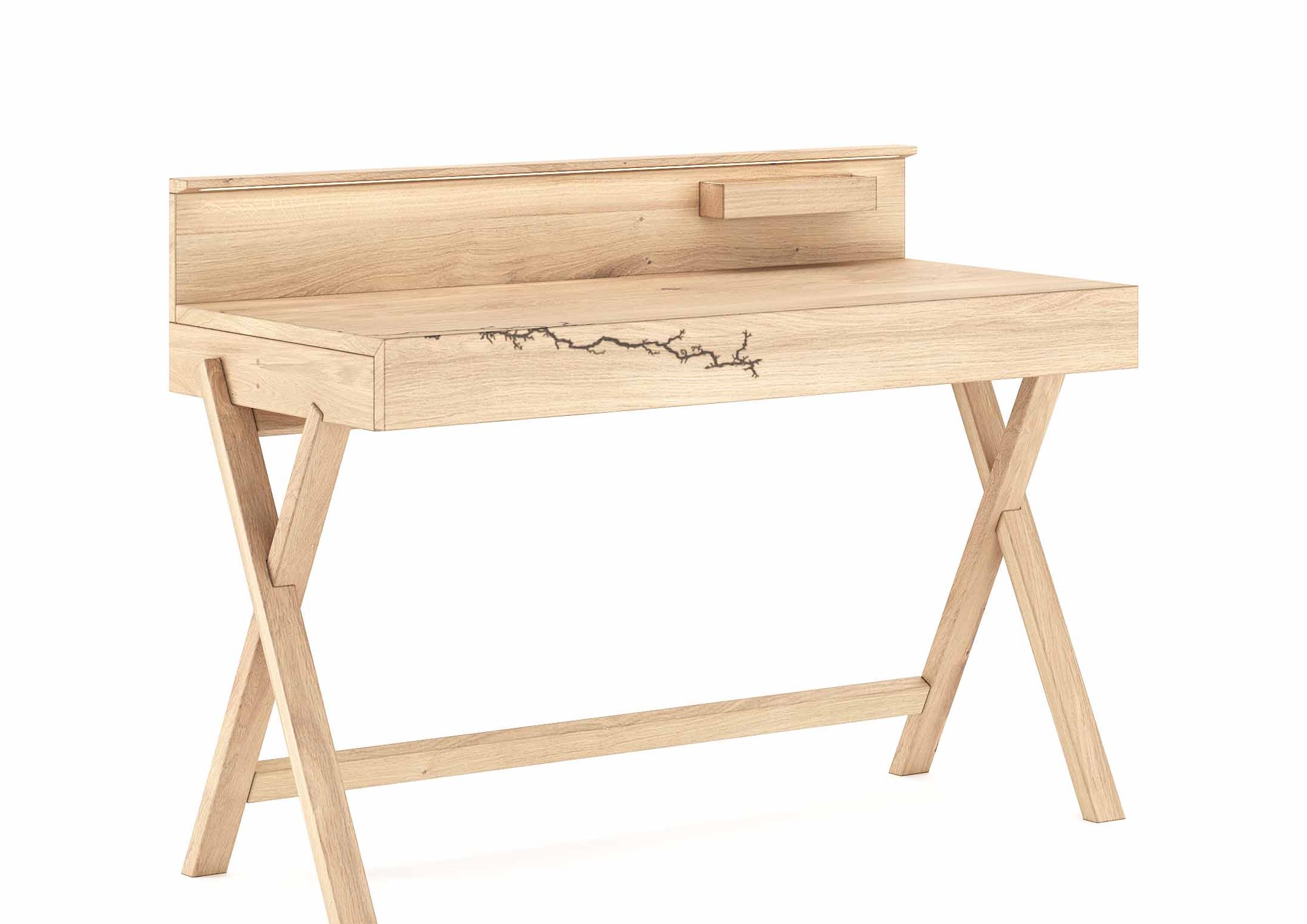 Wimmer Signatura | Sekretär | 376100 Moderner Holztisch mit dekorativer Maserung und Stauraum