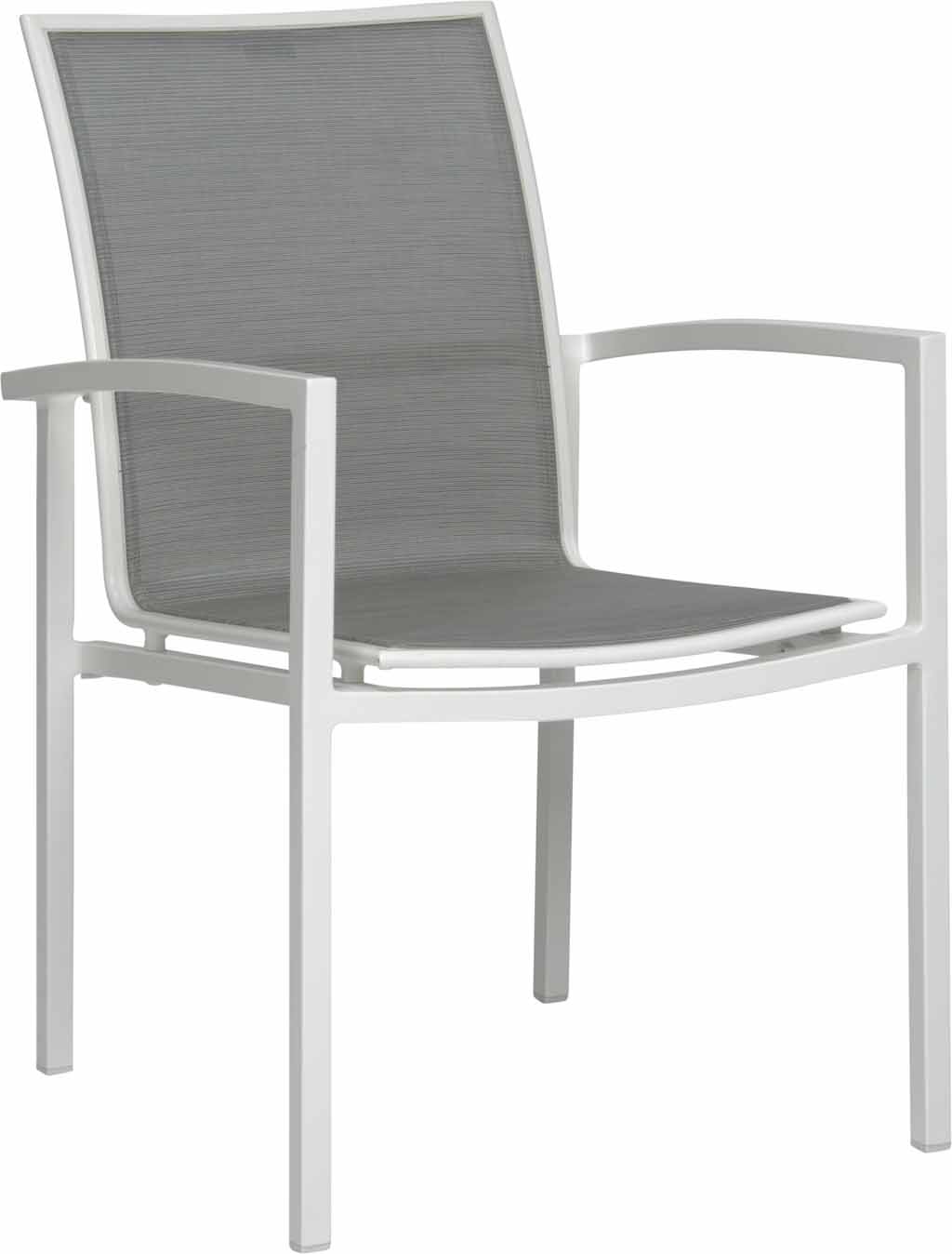 Stern. Skelby | Stapelsessel | silber | Aluminium weiß