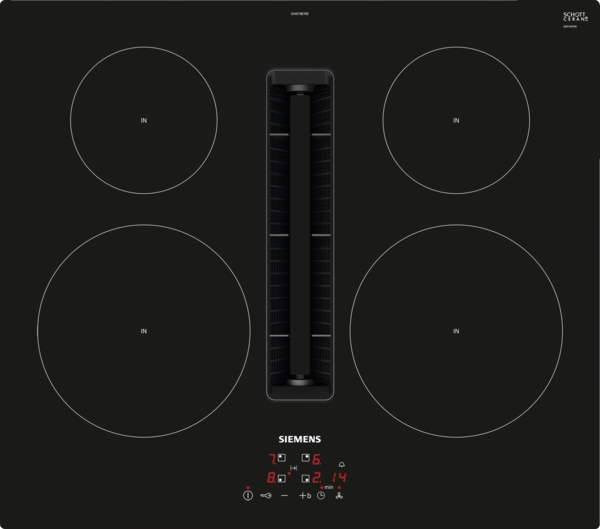LAGERGERÄT Siemens EH611BE15E iQ300 Kochfeld mit Dunstabzug (Induktion) 60 cm Rahmenlos aufliegend 