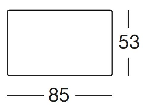 85 x 53 cm