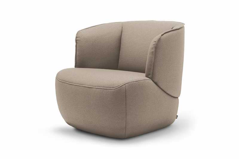 Rolf Benz 384 - Sessel (Loungesessel) | Stoff, beige 15.157 Beiger Sessel mit weichem Stoffbezug und komfortablem Design