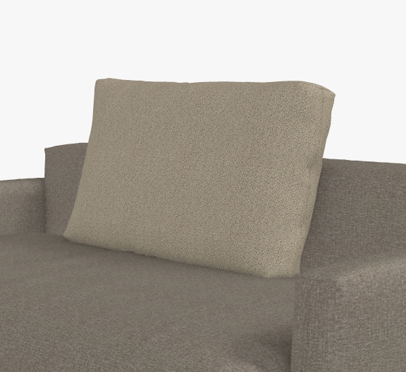 Rolf Benz 007 NUVOLA - Rückenkissen | 84 x 52 cm braunes sofa mit rückenkissen rolf benz nuvola