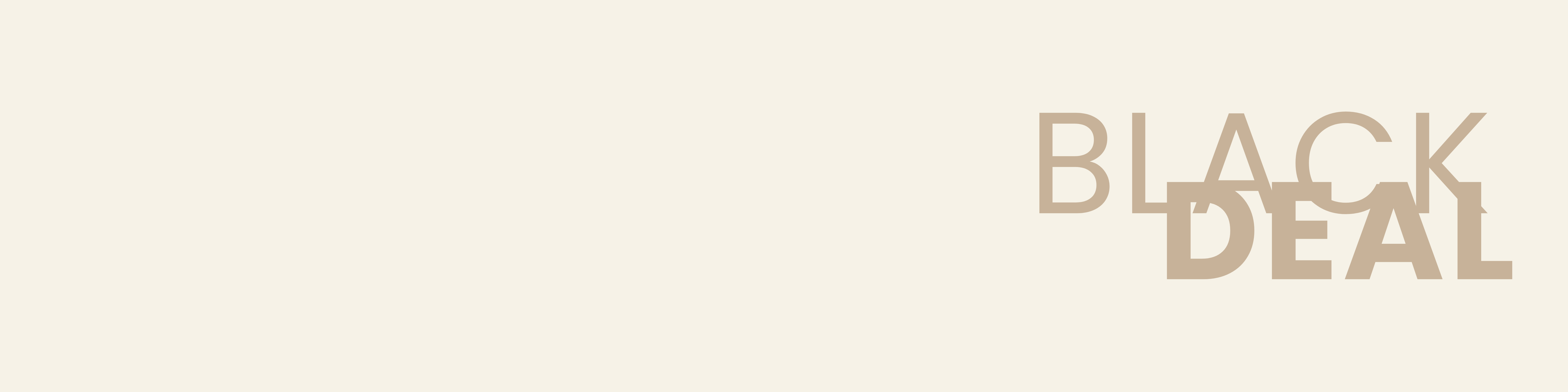 Ein Bild mit dem Text 'Black Deal' für exklusive Online-Angebote