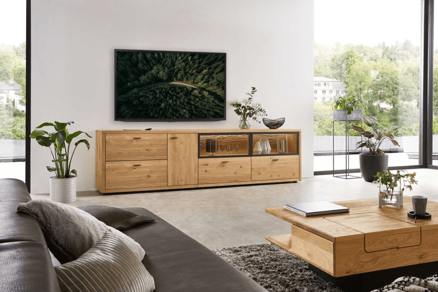 Lowboard aus Massivholz