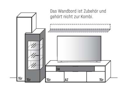 WM.2140.0004 Wöstmann. WM 2140 | Wohnwand  | Type 0004/0104