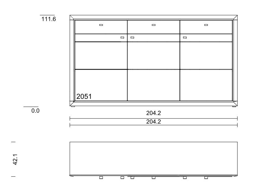 Type 2051 | B: 204,2 cm