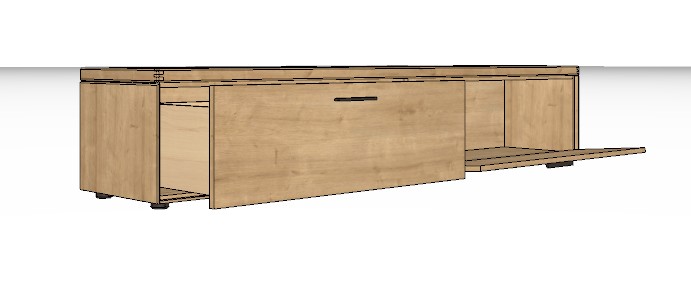 Wöstmann WM 2520 - Lowboard | Type 1163 | B: 211,9 cm | Wildeiche massiv