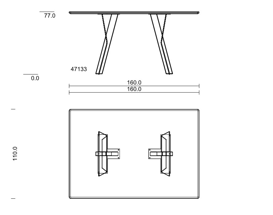 Type 47133 | L: 160,0 cm, Breite: 110,0 cm