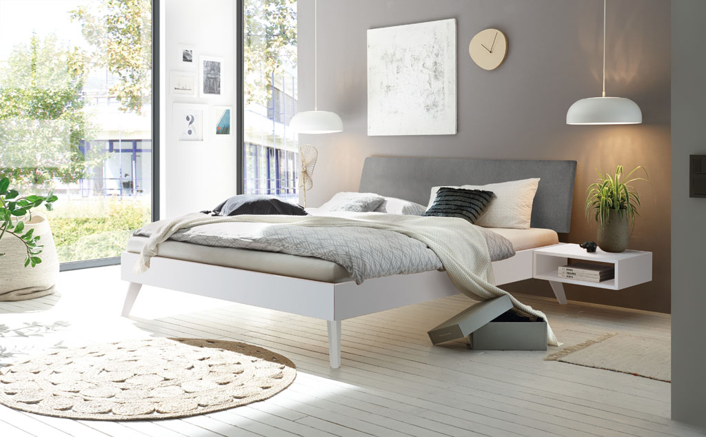 Hasena - Trento Bett Pesaro | Rahmen Trento 16 | Kopfteil Lecco | Füße Nelo | konfigurierbar