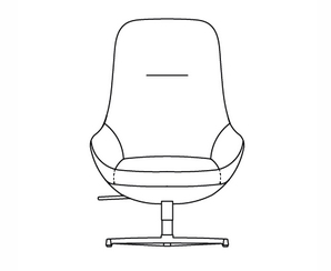 RB.582HSE Rolf Benz. 582 MEG | Hochlehnsessel | einfarbig