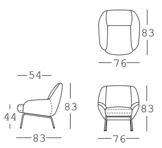 freistil 138 | Sessel | B: 76 cm