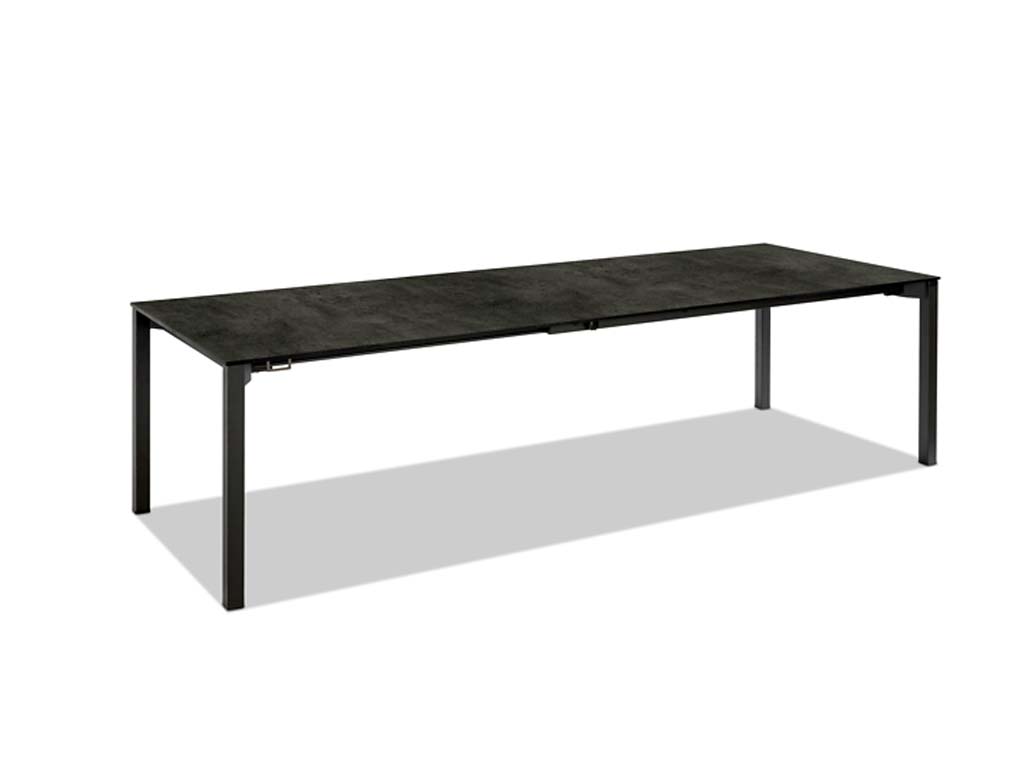  Niehoff Garden. Savona | G953 | Ausziehtisch | 180 (280) x 100 cm | Stahl anthrazit/HPL Beton 
